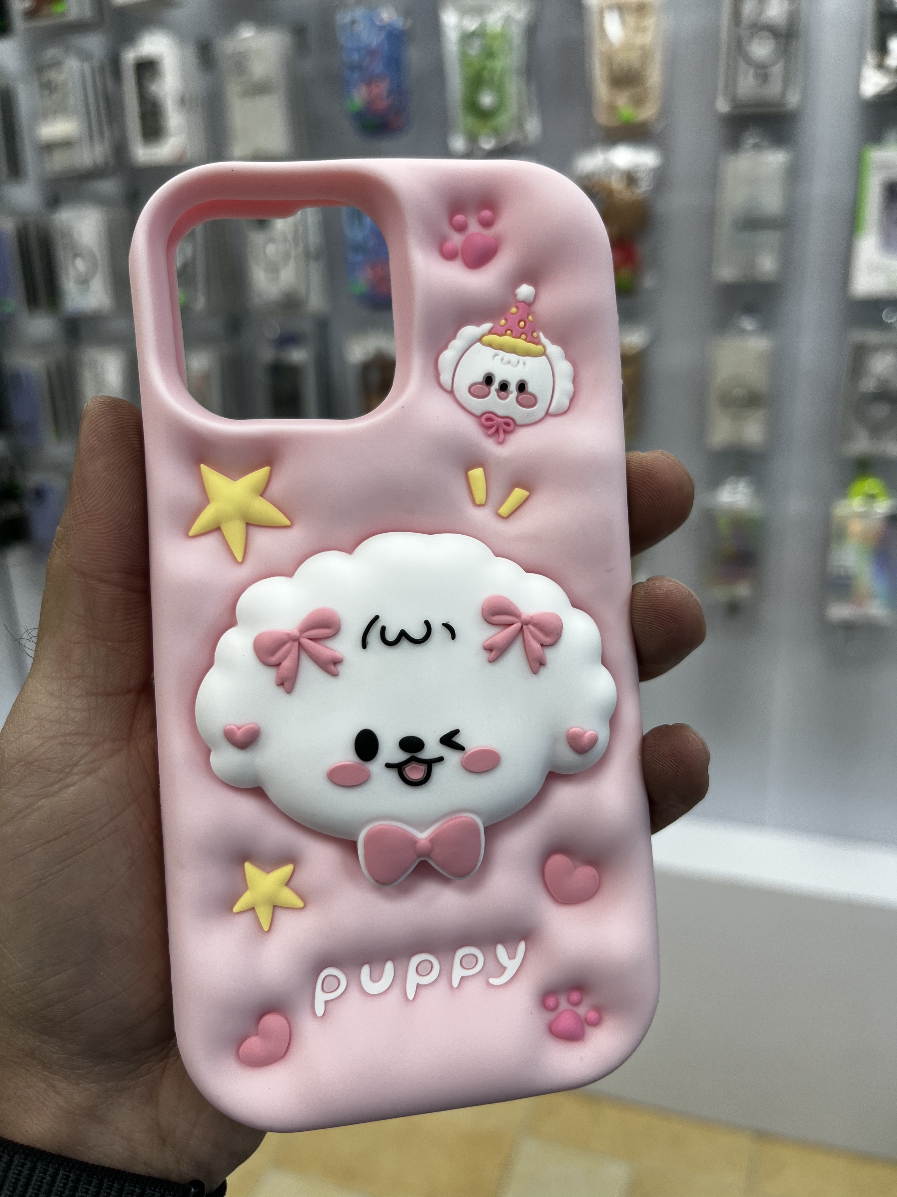 قاب فانتزی puppy صورتی دخترونه سری آیفون