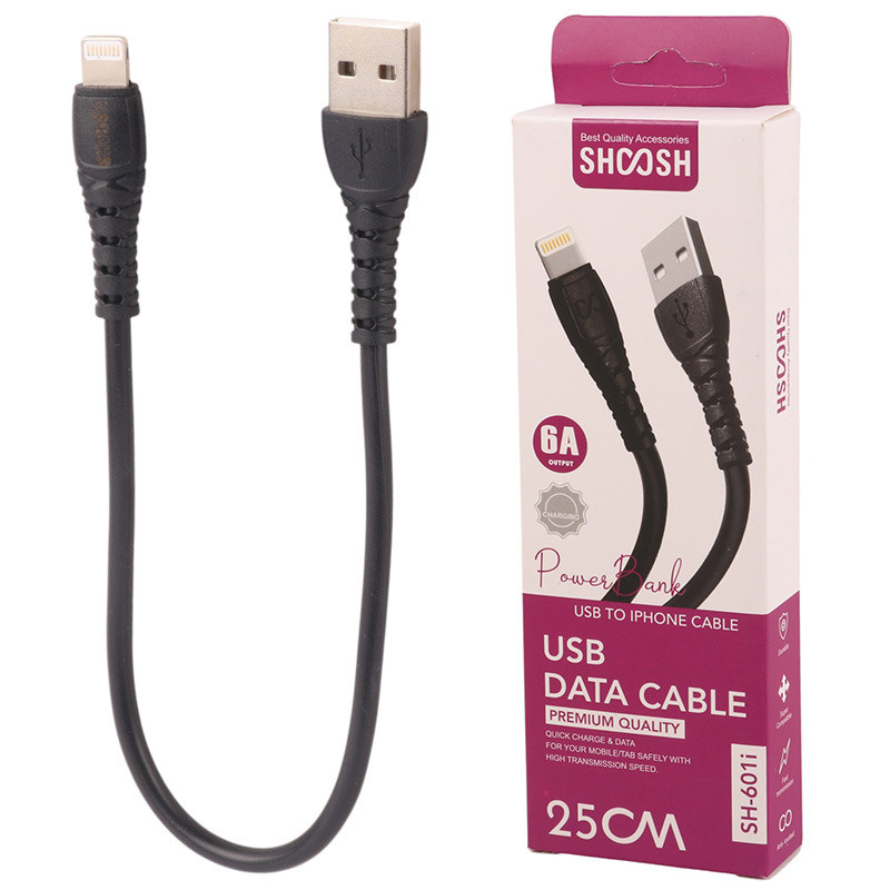 کابل شارژ پاوربانکی SHOOSH SH-601I IPHONE 6A
