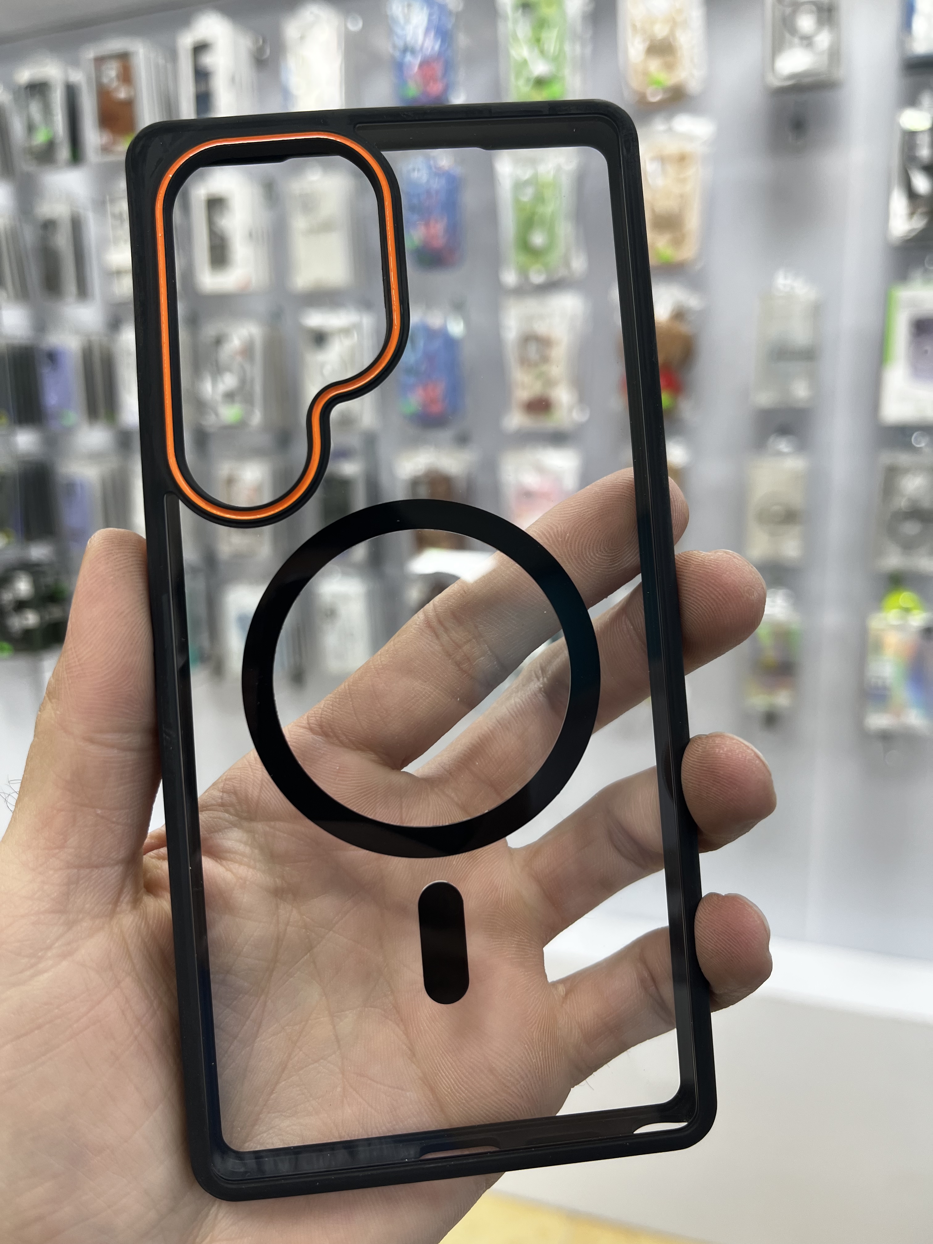 قاب مگسیف دار محکم مناسب S24 Ultra اورجینال veniz case